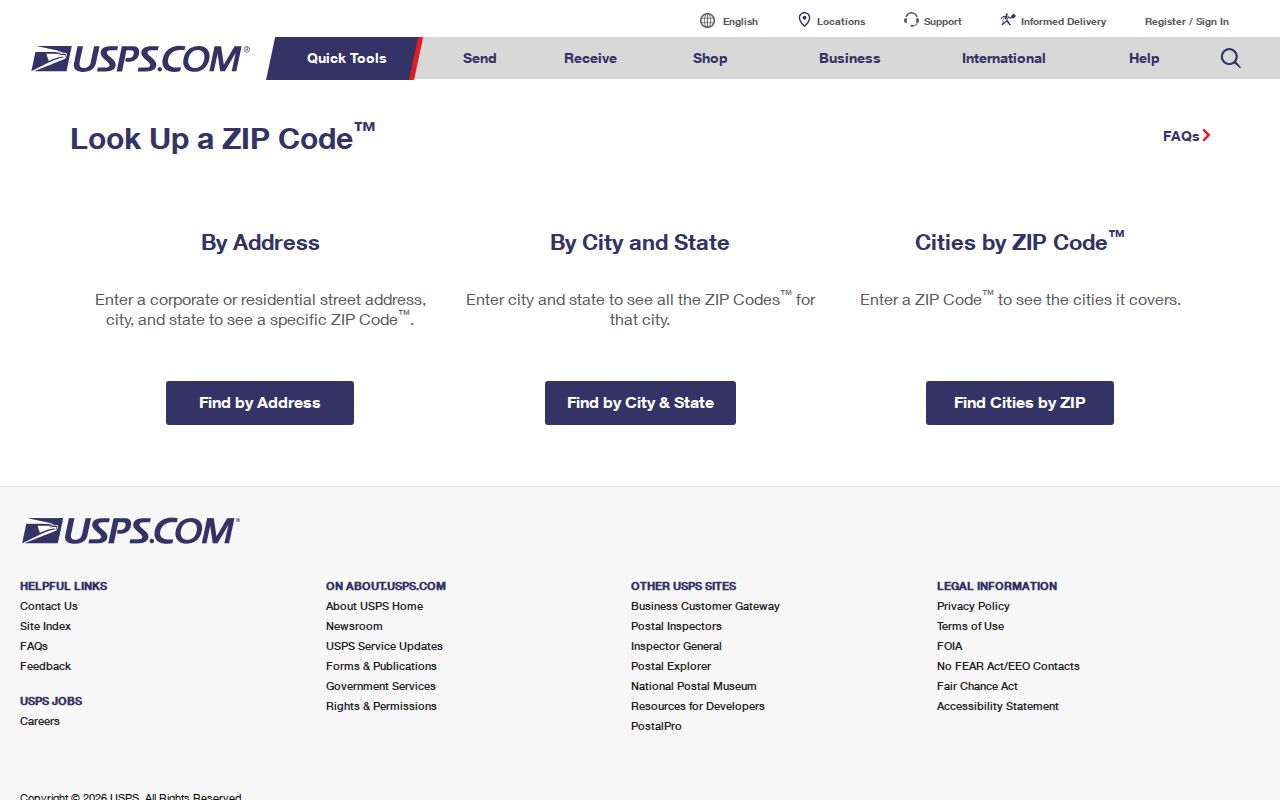 USPS address lookup form for a Shelby Township delivery address